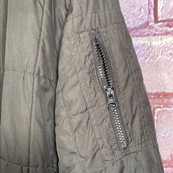 Men's Black Quilted Jacket Coat Full Zip Size XXL - Picture 7 of 10